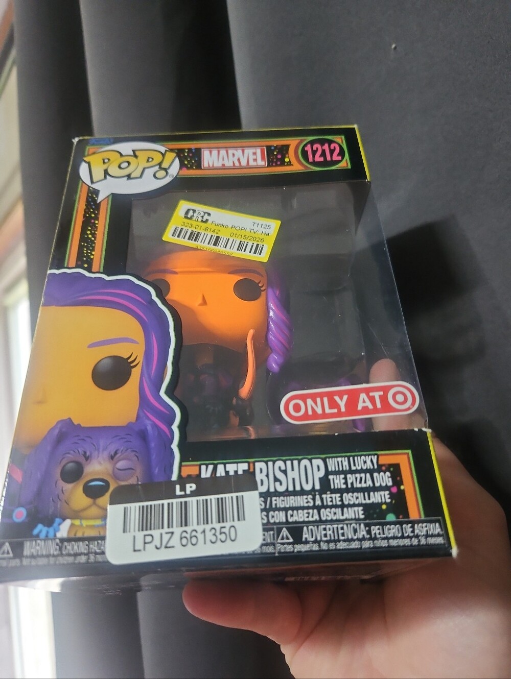 Funko Pop! Vinyl: Marvel - Kate Bishop with Lucky (Black Light) - Target: NEW